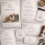 projekty materiałów hotelowych oraz gotowe pliki do druku.